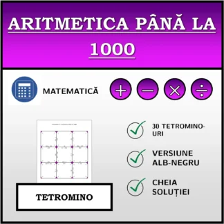 Tetromino: Aritmetica până la 1000