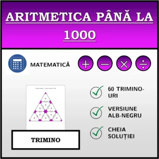 Trimino: Aritmetica până la 1000