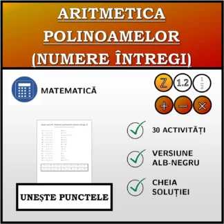 Exercițiu de asociere: Aritmetica polinoamelor (numere întregi)