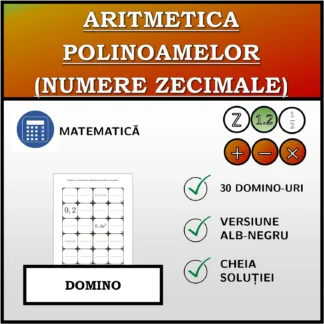 Domino: Aritmetica polinoamelor (numere zecimale)