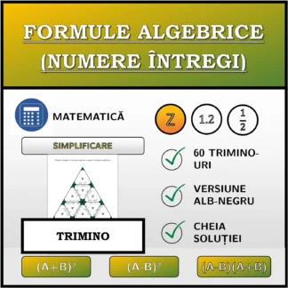 Trimino: Formule algebrice (numere întregi), simplificare