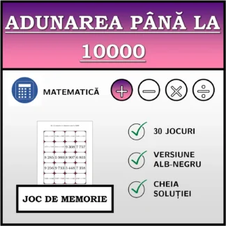 Joc de memorie: Adunarea până la 10000
