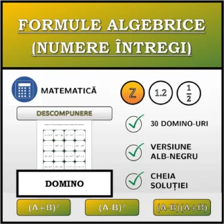 Domino: Formule algebrice (numere întregi), descompunere