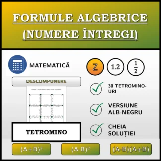 Tetromino: Formule algebrice (numere întregi), descompunere