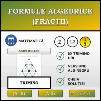 Trimino: Formule algebrice (fracții), simplificare