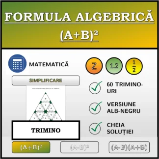 Trimino: Formula algebrică (A+B)², simplificare