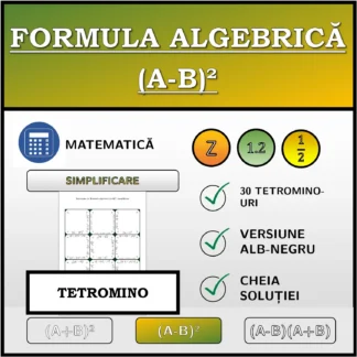 Tetromino: Formula algebrică (A-B)², simplificare