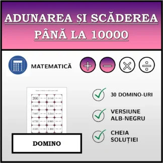 Domino: Adunarea și scăderea până la 10000