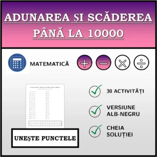 Exercițiu de asociere: Adunarea și scăderea până la 10000
