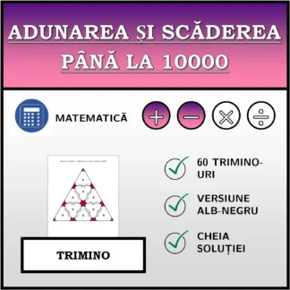 Trimino: Adunarea și scăderea până la 10000