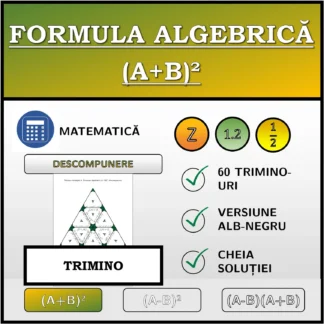 Trimino: Formula algebrică (A+B)², descompunere
