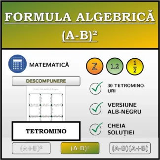 Tetromino: Formula algebrică (A-B)², descompunere