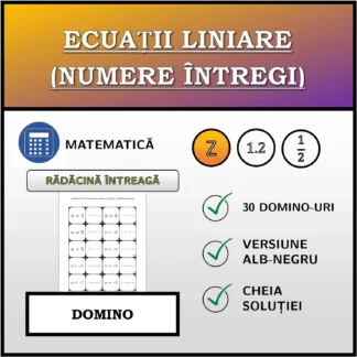 Domino: Ecuații liniare (numere întregi), rădăcină întreagă