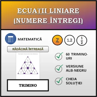 Trimino: Ecuații liniare (numere întregi), rădăcină întreagă