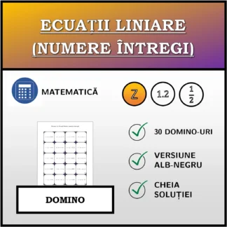 Domino: Ecuații liniare (numere întregi)