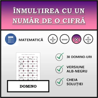 Domino: Înmulțirea cu un număr de o cifră