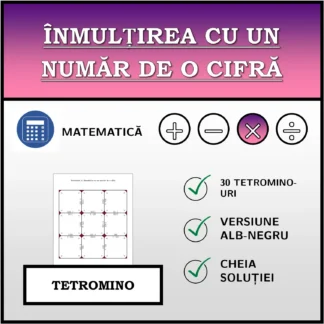 Tetromino: Înmulțirea cu un număr de o cifră