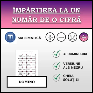 Domino: Împărțirea la un număr de o cifră