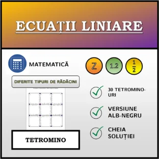 Tetromino: Ecuații liniare, diferite tipuri de rădăcini