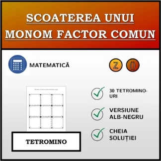 Tetromino: Scoaterea unui monom factor comun