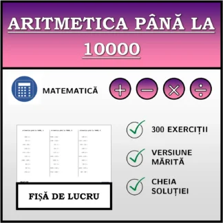 Fișă de lucru: Aritmetica până la 10000