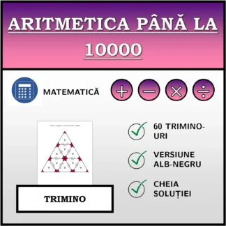 Trimino: Aritmetica până la 10000