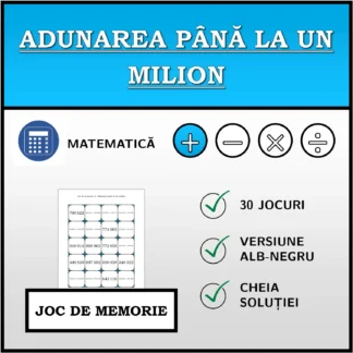 Joc de memorie: Adunarea până la un milion
