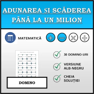 Domino: Adunarea și scăderea până la un milion