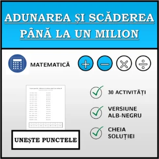 Exercițiu de asociere: Adunarea și scăderea până la un milion