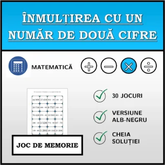 Joc de memorie: Înmulțirea cu un număr de două cifre