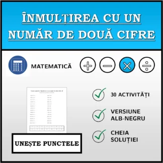 Exercițiu de asociere: Înmulțirea cu un număr de două cifre