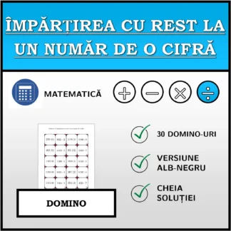 Domino: Împărțirea cu rest la un număr de o cifră