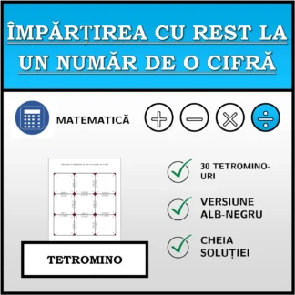 Tetromino: Împărțirea cu rest la un număr de o cifră