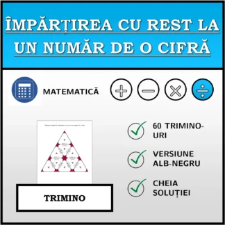 Trimino: Împărțirea cu rest la un număr de o cifră