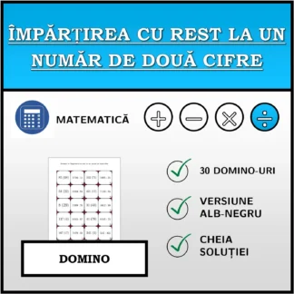 Domino: Împărțirea cu rest la un număr de două cifre