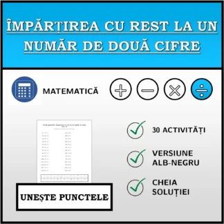 Exercițiu de asociere: Împărțirea cu rest la un număr de două cifre