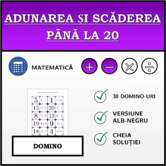 Domino: Adunarea și scăderea până la 20