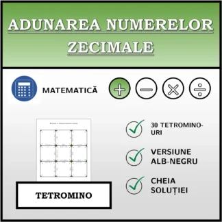 Tetromino: Adunarea numerelor zecimale