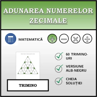 Trimino: Adunarea numerelor zecimale
