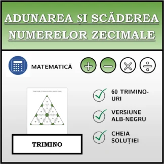 Trimino: Adunarea și scăderea numerelor zecimale