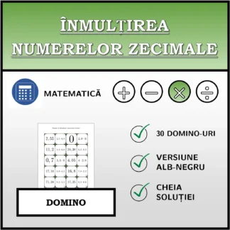 Domino: Înmulțirea numerelor zecimale