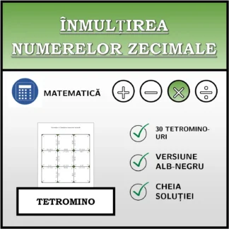 Tetromino: Înmulțirea numerelor zecimale