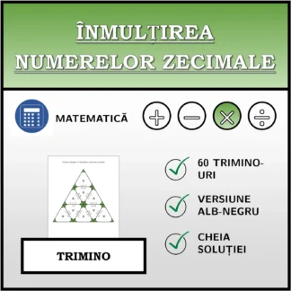 Trimino: Înmulțirea numerelor zecimale