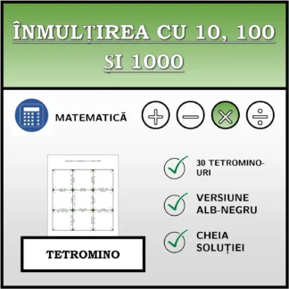 Tetromino: Înmulțirea cu 10, 100 și 1000
