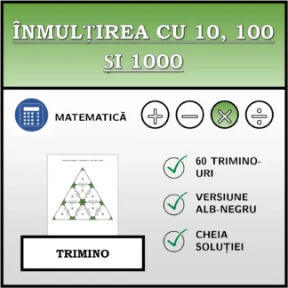 Trimino: Înmulțirea cu 10, 100 și 1000