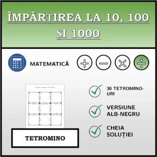 Tetromino: Împărțirea la 10, 100 și 1000