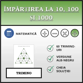 Trimino: Împărțirea la 10, 100 și 1000