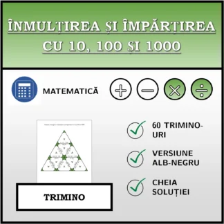 Trimino: Înmulțirea și împărțirea cu 10, 100 și 1000