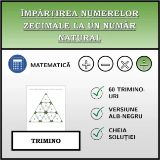 Trimino: Împărțirea numerelor zecimale la un număr natural