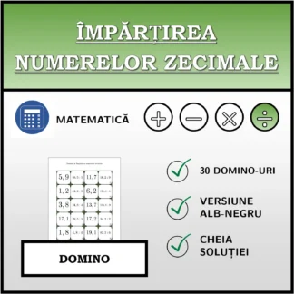 Domino: Împărțirea numerelor zecimale